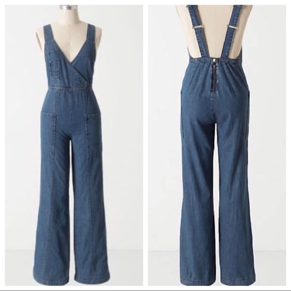 Anthropologie Pants - Holding Horses Anthropologie Surplice Jumpsuit